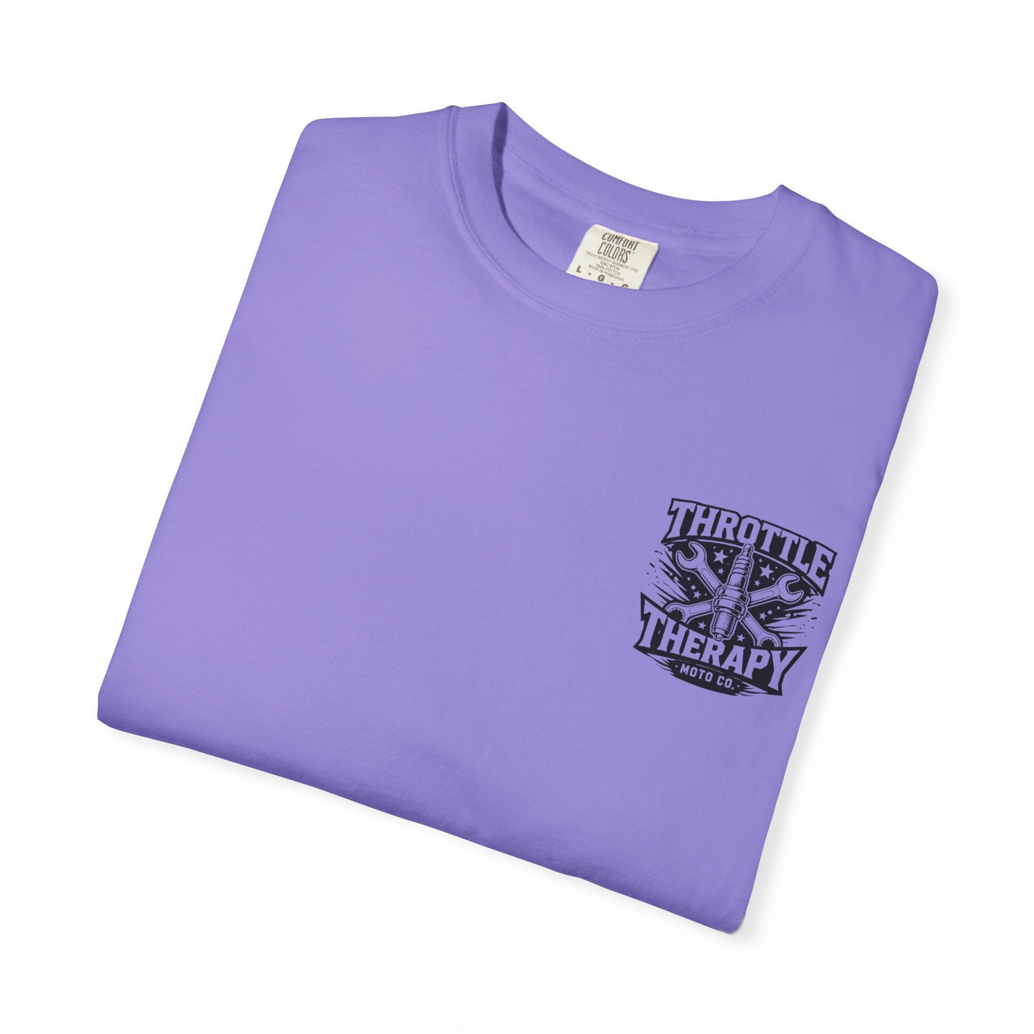 Throttle Therapy Moto T-shirt Violet