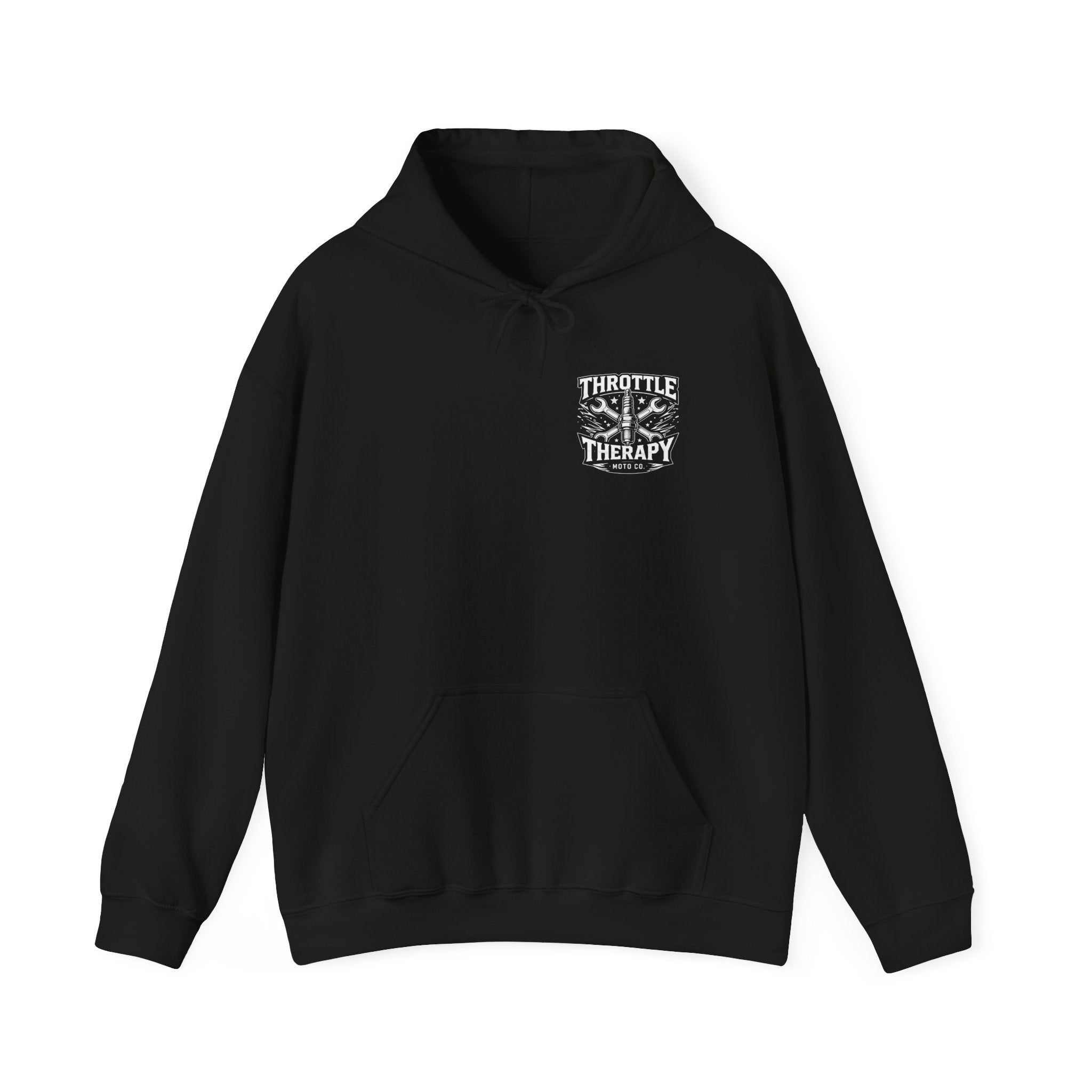 Throttle Therapy Moto Hoodie Black