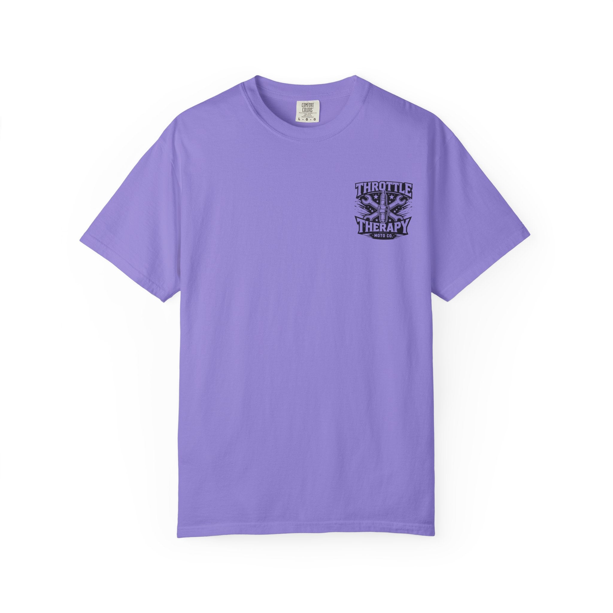 Throttle Therapy Moto T-shirt Violet
