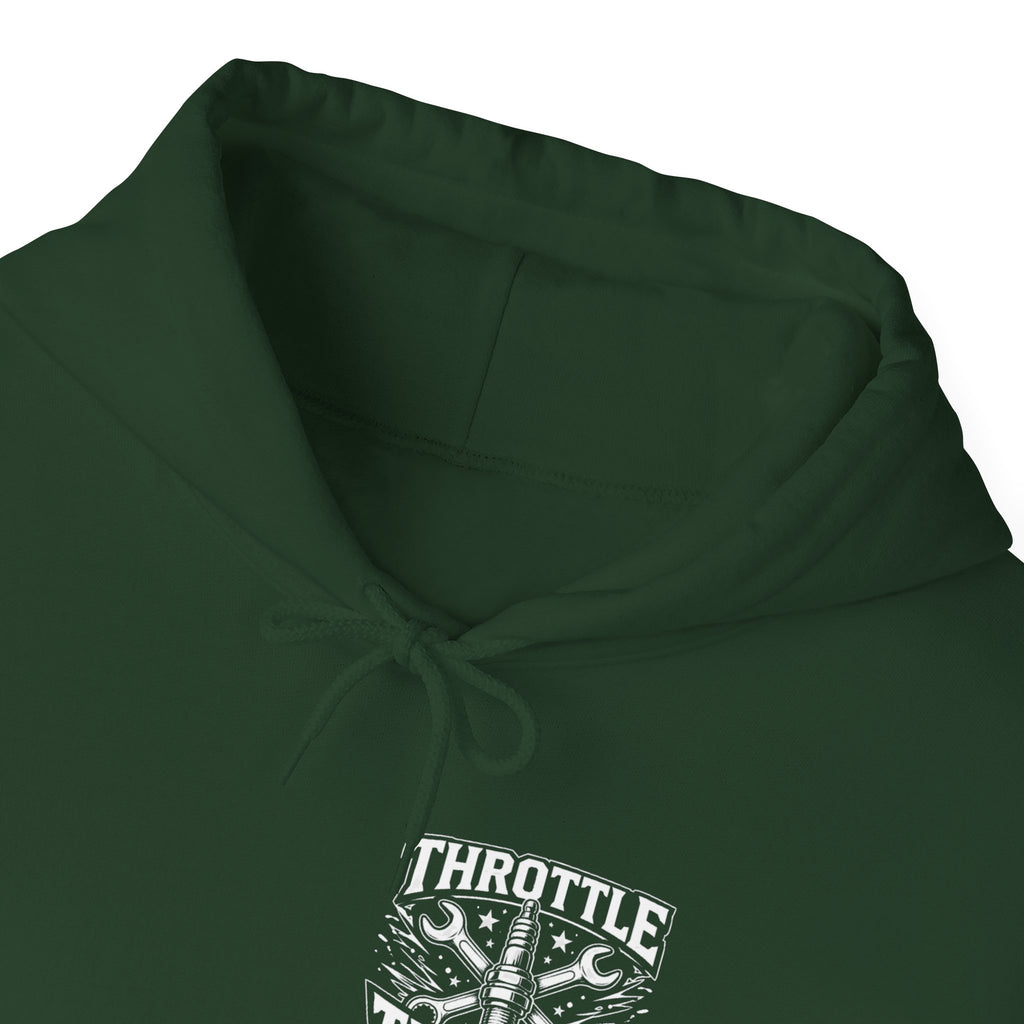 Throttle Therapy Moto Hoodie Forest Green.