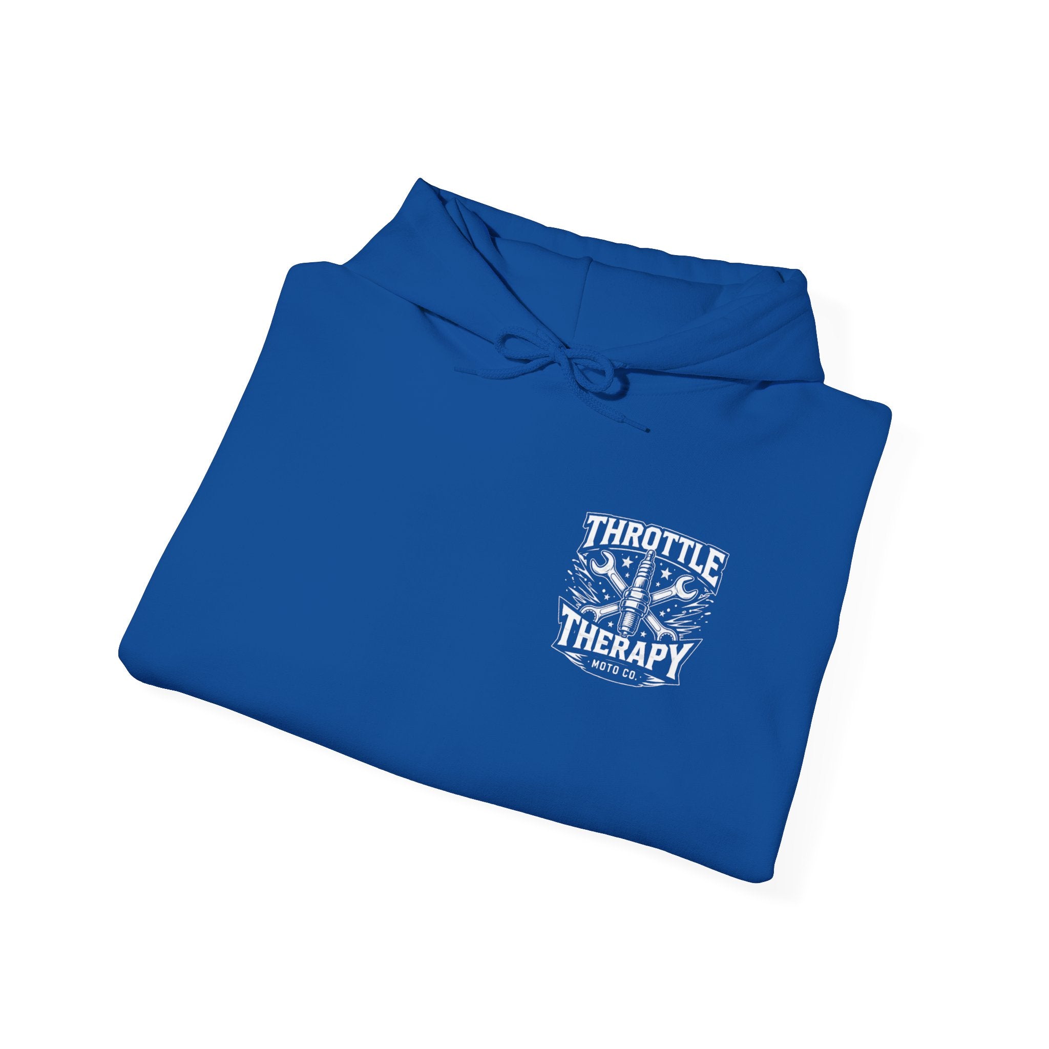 Throttle Therapy Moto Hoodie Blue