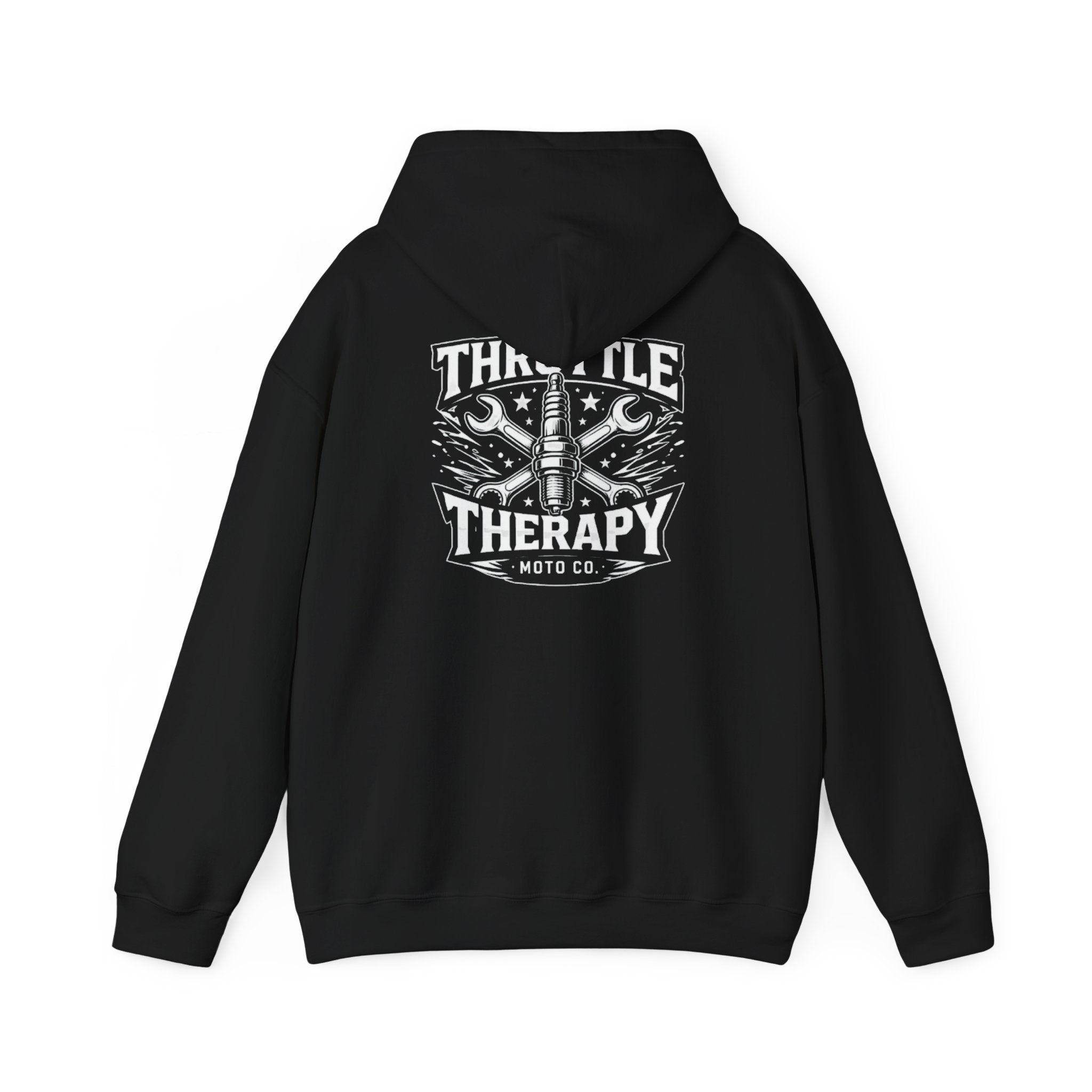 Throttle Therapy Moto Hoodie Black