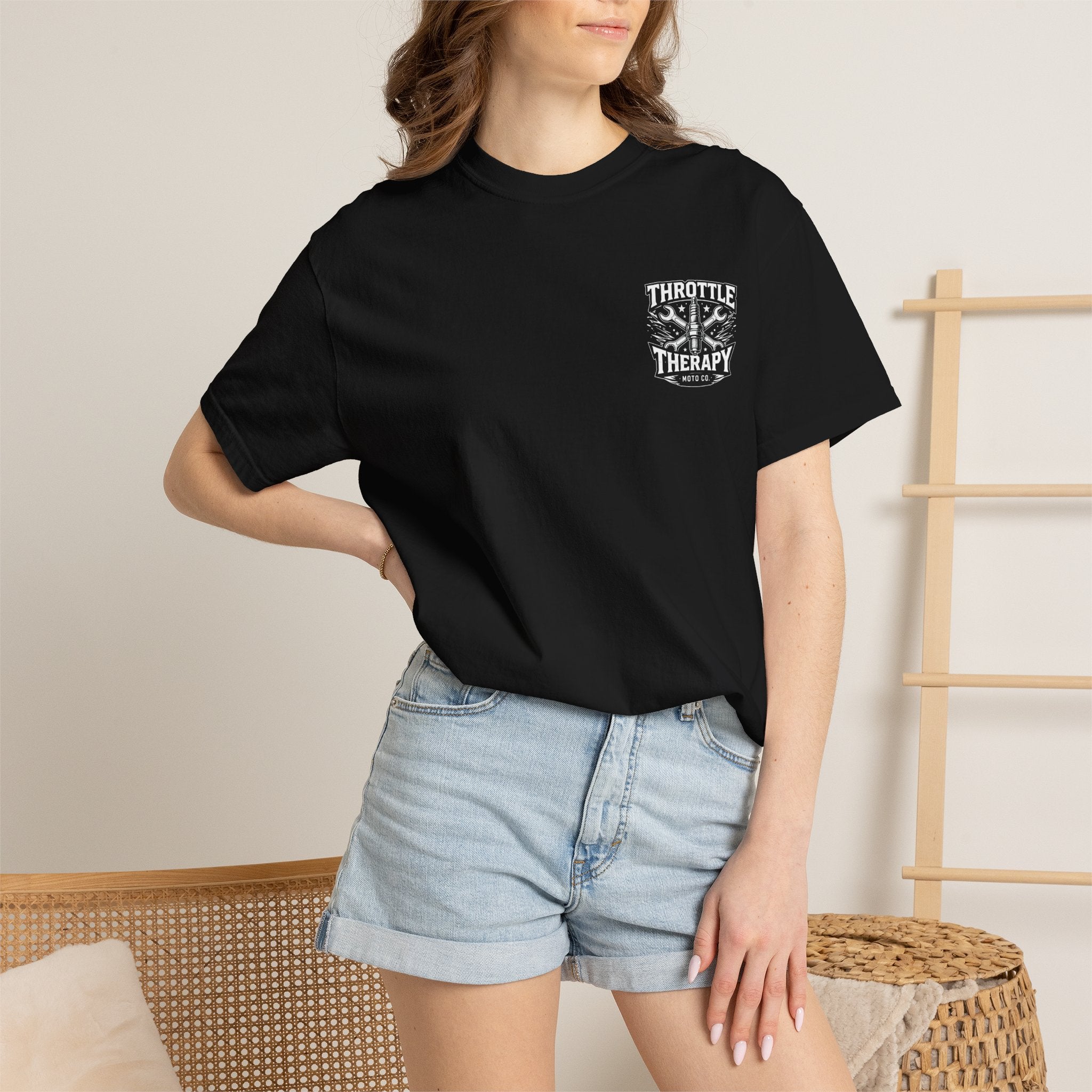 Throttle Therapy Moto T-shirt Black
