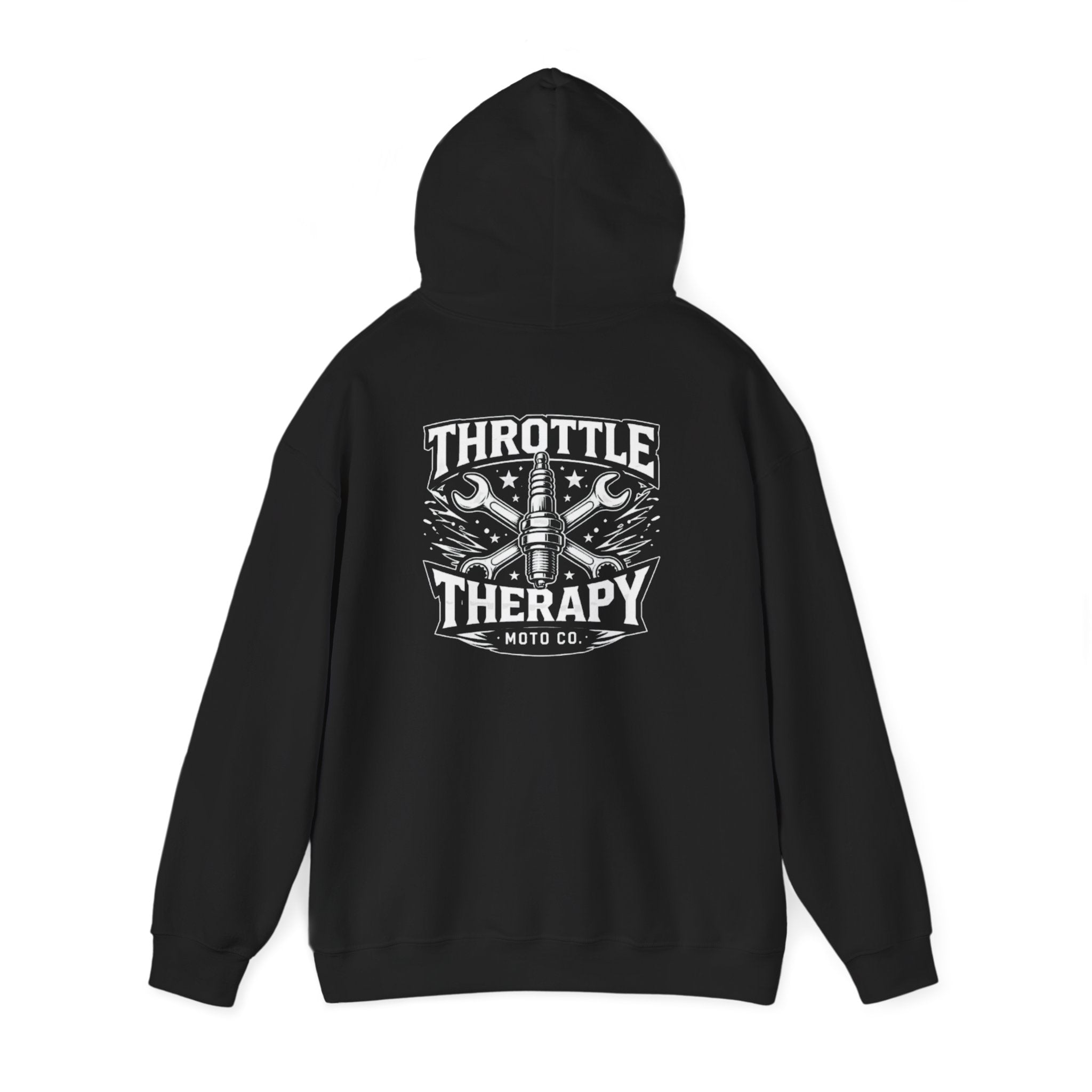 Throttle Therapy Moto Hoodie Black