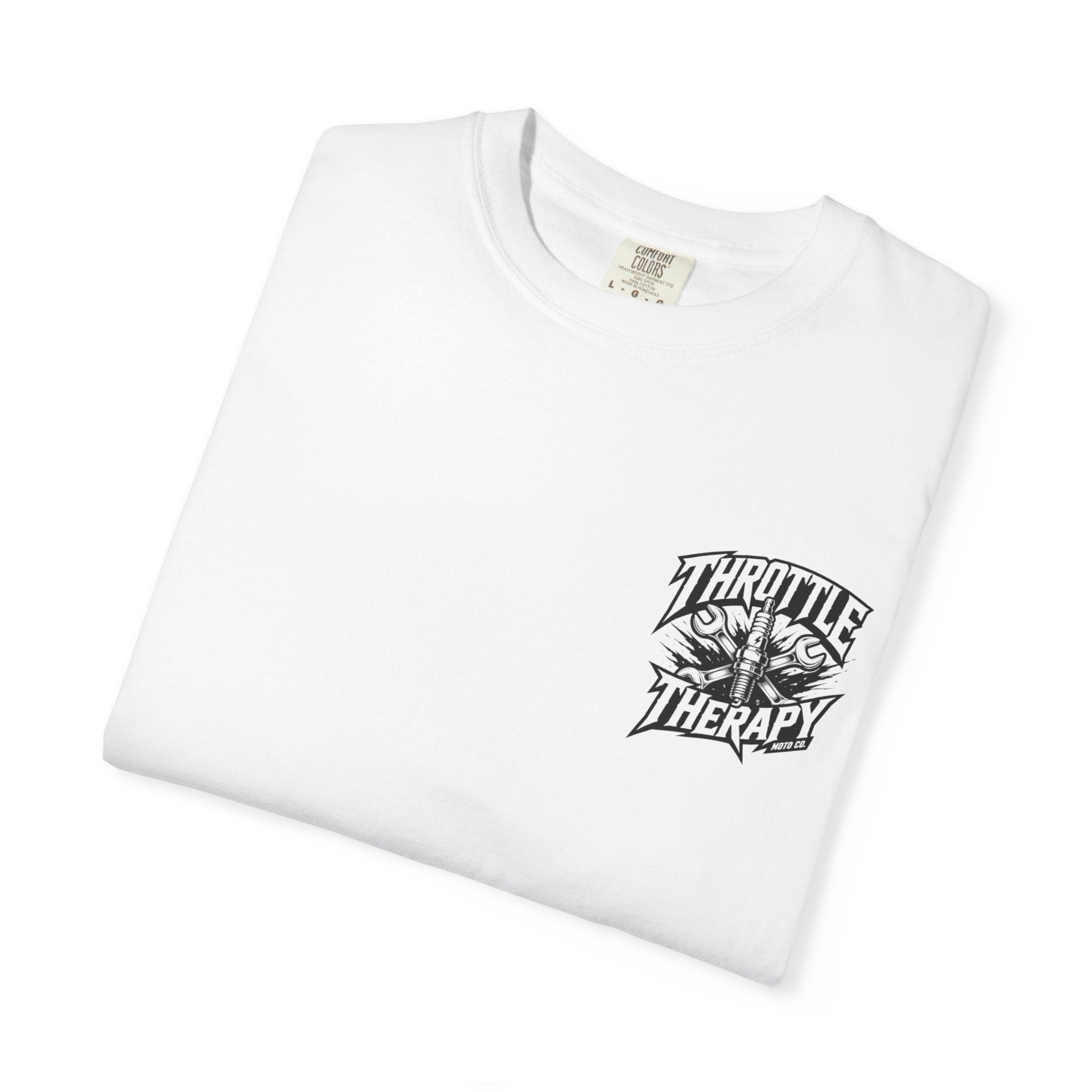 Throttle Therapy Moto T-shirt White/Black